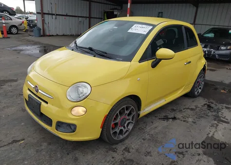 2013 Fiat 500 Sport z USA, uszkodzony, nr VIN 3C3CFFBR8DT740144